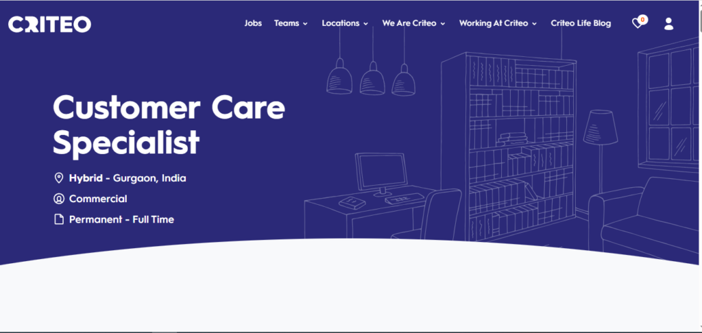 Criteo Recruitment Drive; Hiring Customer Care Specialist