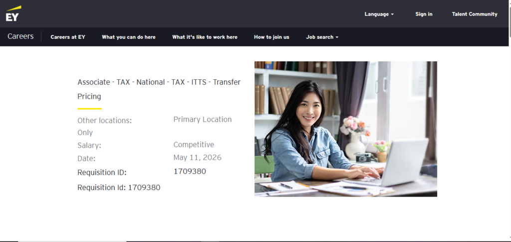 EY Recruitment Drive; Hiring Associate (National TAX)