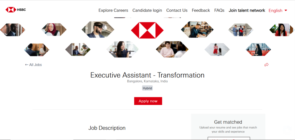 HSBC Recruitment Drive; Hiring Executive Assistant