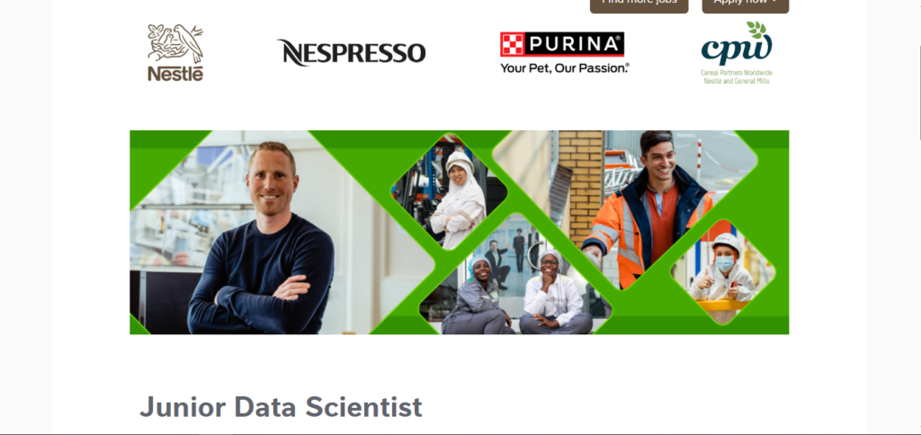 Nestlé Recruitment Drive; Hiring Junior Data Scientist