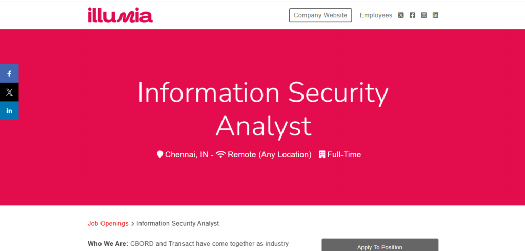 Transact Campus Work from Home Jobs; Hiring Information Security Analyst