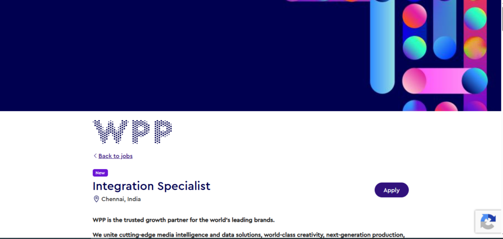 WPP Recruitment Drive; Hiring Integration Specialist
