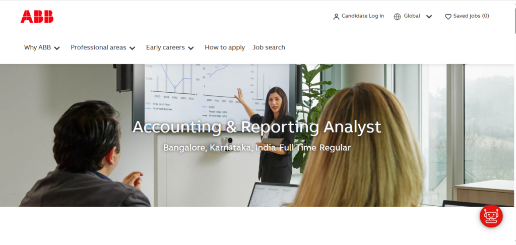 ABB Recruitment Drive; Hiring Accounting & Reporting Analyst