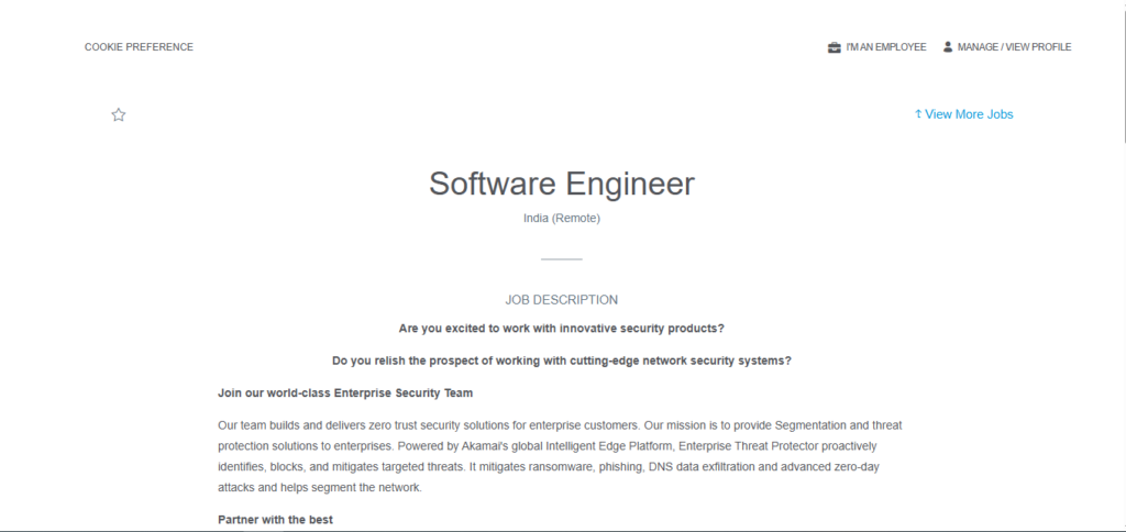 Akamai Work from Home Jobs; Hiring Software Engineer