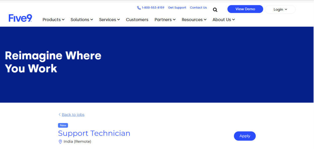Five9 Work from Home Jobs; Hiring Support Technician