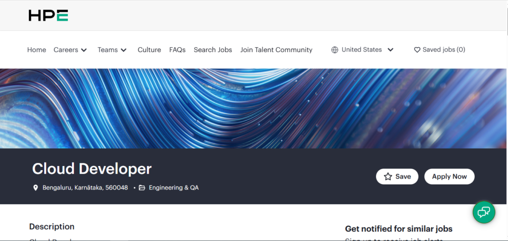 HPE Recruitment Drive; Hiring Cloud Developer