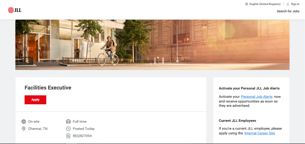 JLL Recruitment Drive; Hiring Facilities Executive