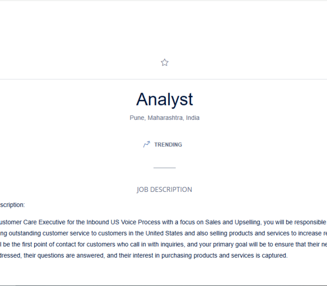 eClerx Recruitment Drive; Hiring Analyst – Apply Now