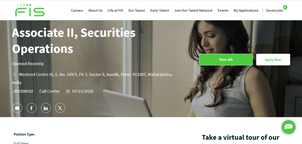 FIS Recruitment Drive; Hiring Securities Operations Associate