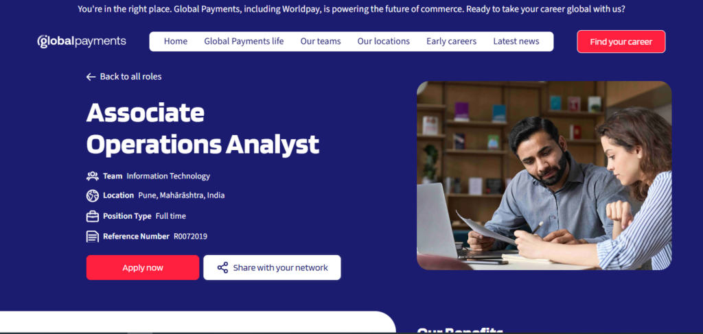 Global Payments Recruitment Drive; Hiring Associate Operations Analyst