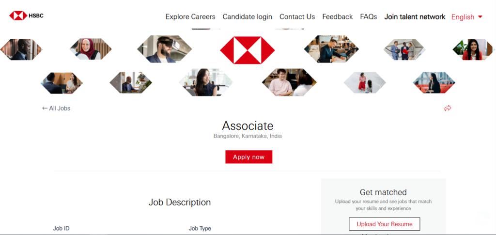 HSBC Recruitment Drive; Hiring Associate