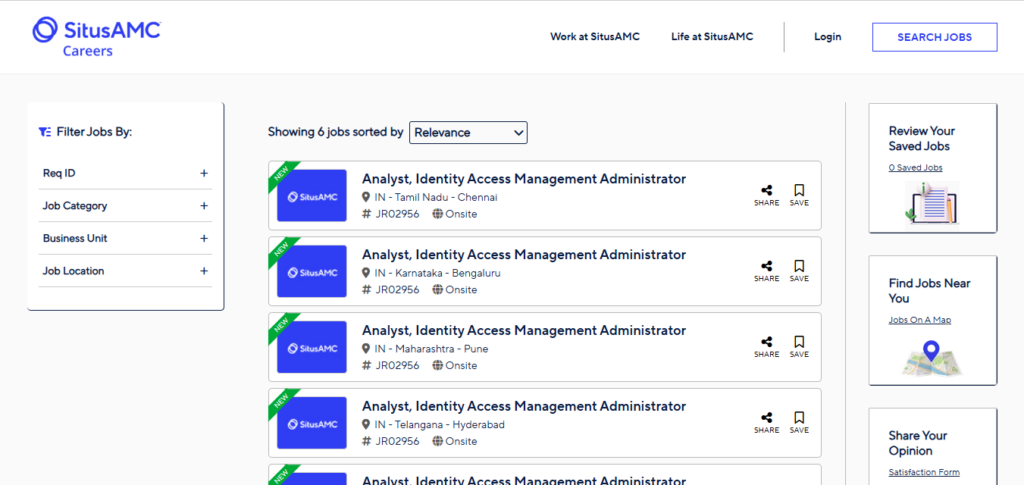 SitusAMC Recruitment Drive; Hiring IAM Analyst