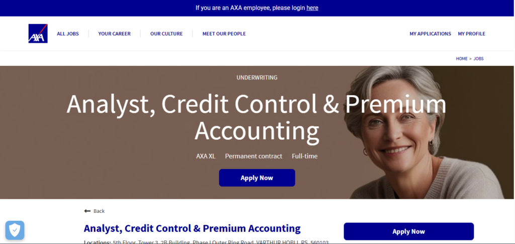 AXA XL Recruitment Drive; Hiring Analyst