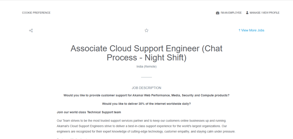 Akamai Work from Home Jobs; Hiring Associate Cloud Support Engineer