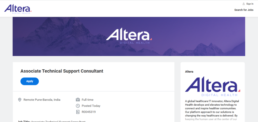 Altera Work from Home Jobs; Hiring Associate Technical Support Consultant
