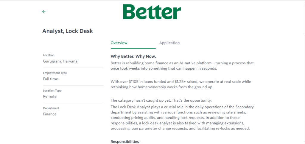 Better Work from Home Jobs; Hiring Analyst