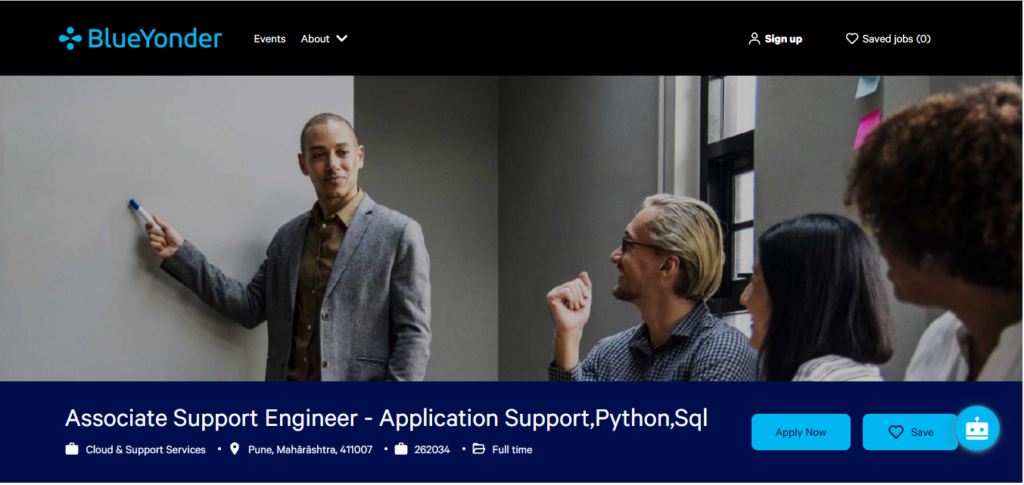 Blueyonder Recruitment Drive; Hiring Associate Support Engineer