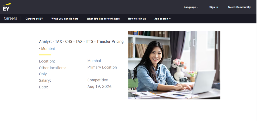 EY Recruitment Drive; Hiring Analyst