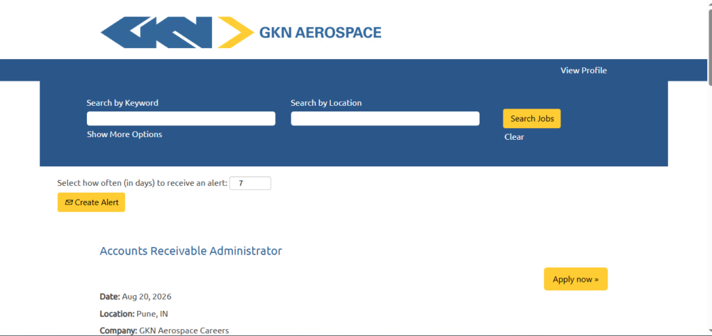 GKN Aerospace Recruitment Drive; Hiring Accounts Receivable Administrator