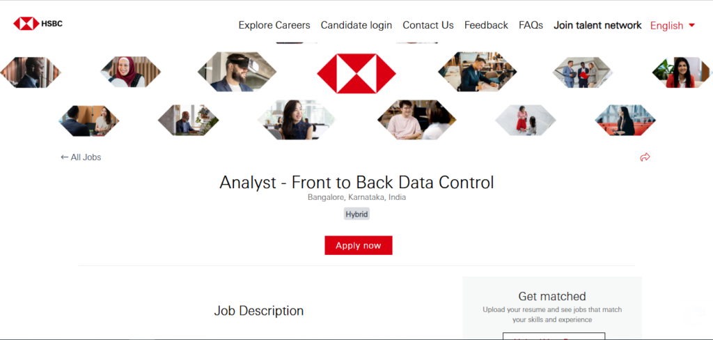 HSBC Recruitment Drive; Hiring Analyst