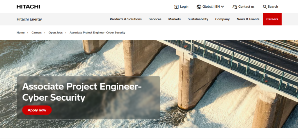 Hitachi Energy Recruitment Drive; Hiring Associate Cyber Security