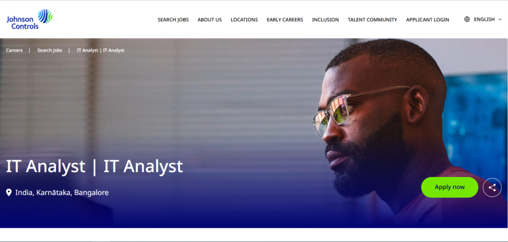 Johnson Controls Recruitment Drive; Hiring IT Analyst 