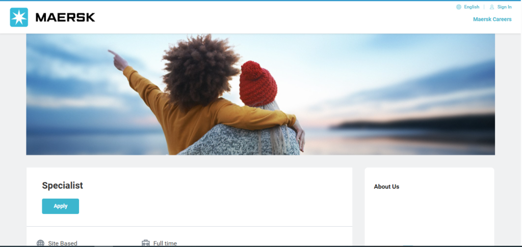 Maersk Recruitment Drive; Hiring Specialist