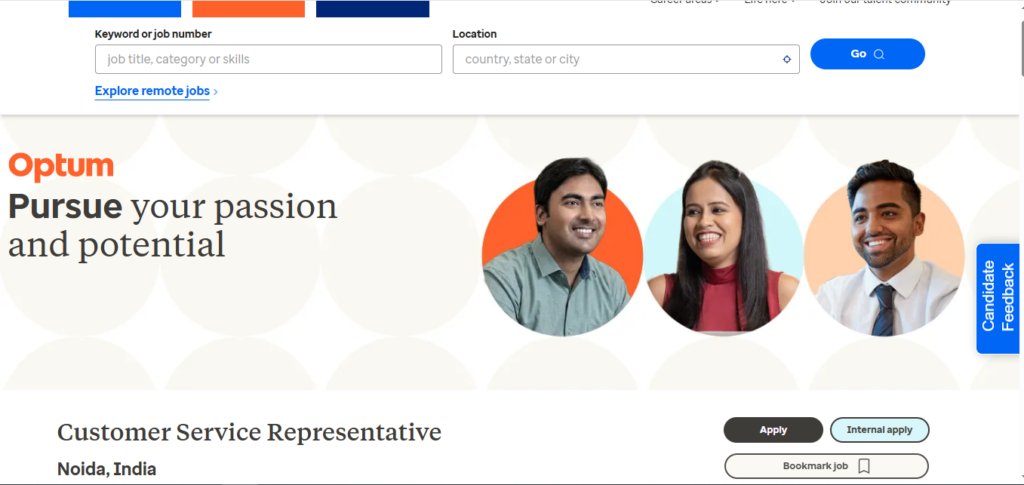 Optum Recruitment Drive; Hiring Customer Service Representative