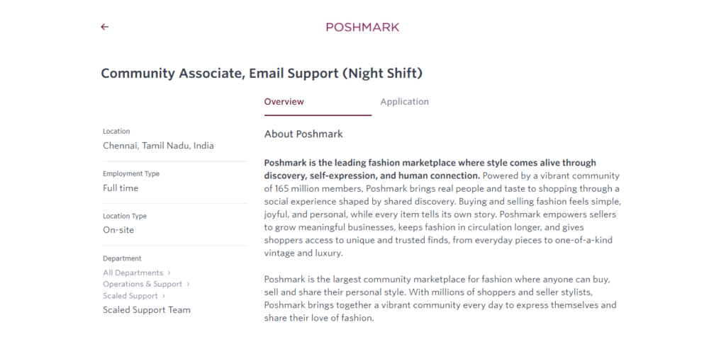 Poshmark Work from Home Jobs; Hiring Associate