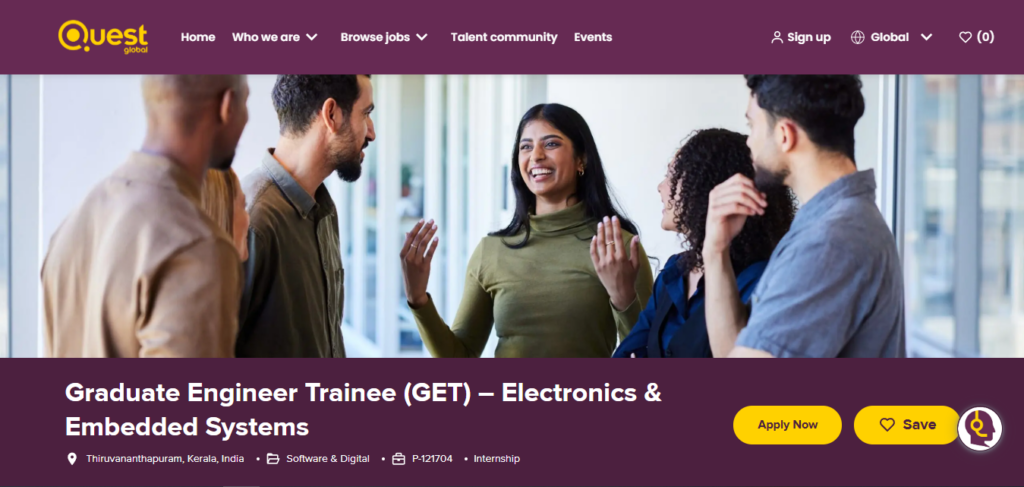Quest Global Recruitment Drive; Hiring Graduate Engineer Trainee (GET)
