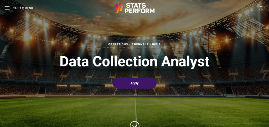 Stats Perform Recruitment Drive; Hiring Data Collection Analyst 