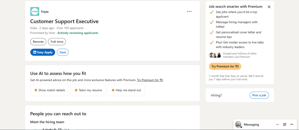Triple Work from Home Jobs; Hiring Customer Support Executive