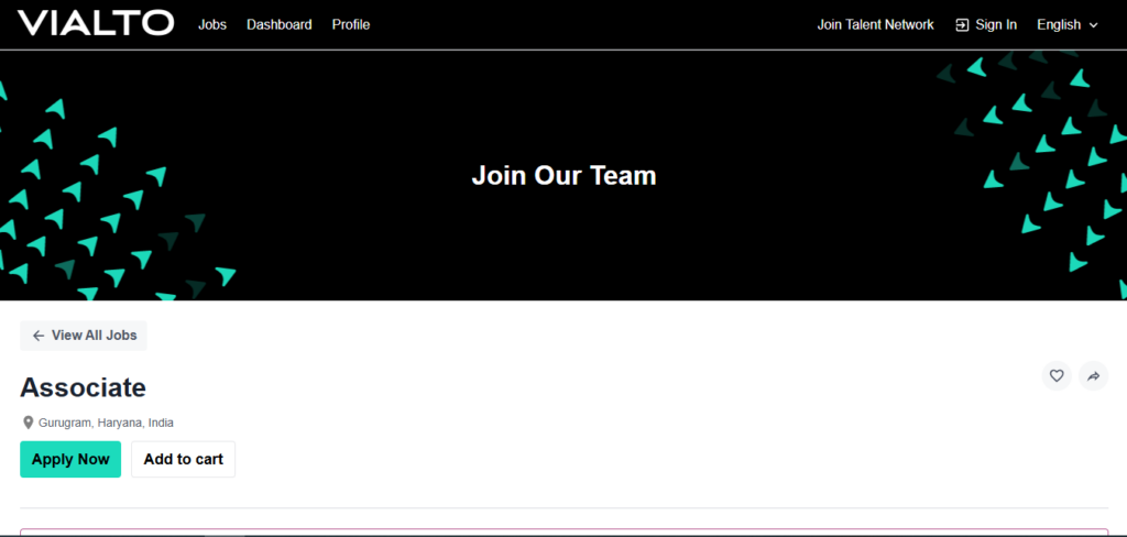Vialto Recruitment Drive; Hiring Associate
