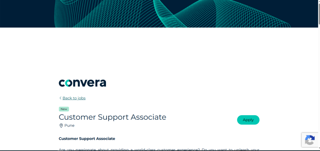 Convera Recruitment Drive; Hiring Customer Support Associate 