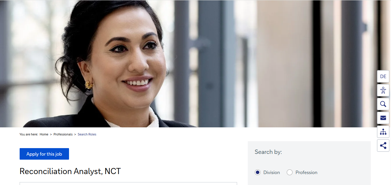 Deutsche Bank Hiring Reconciliation Analyst | Bangalore 2026