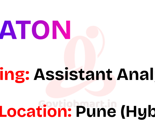 EATON Hiring Assistant Analyst – PTP | Pune (Hybrid) 2026