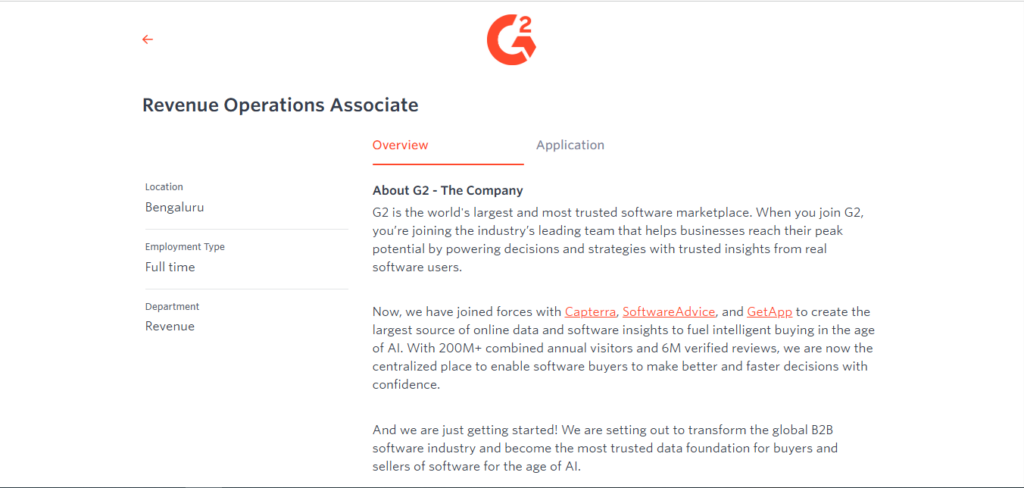 G2 Recruitment Drive; Hiring Revenue Operations Associate