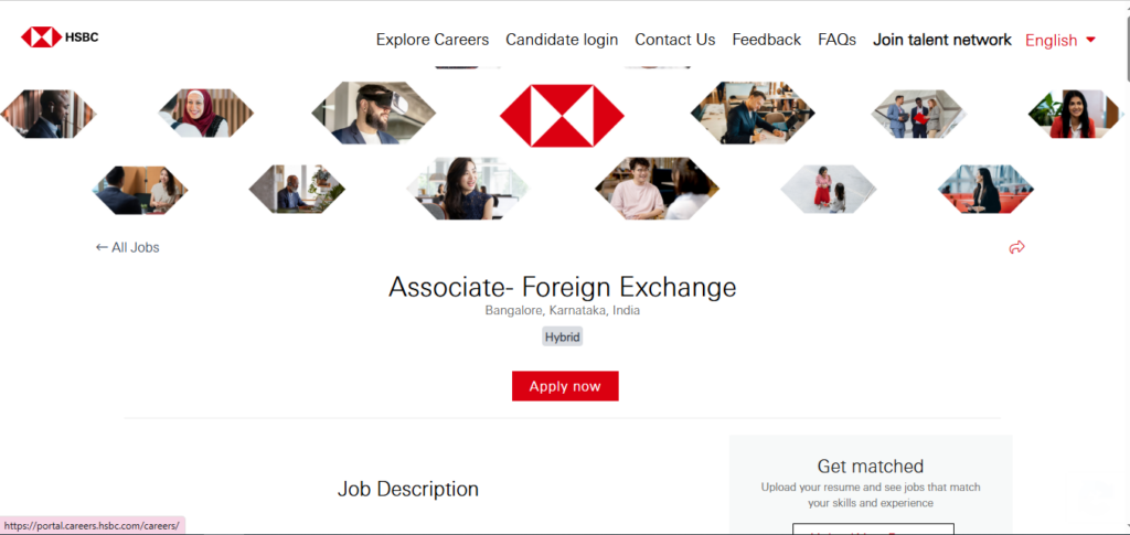 HSBC Recruitment Drive; Hiring Associate