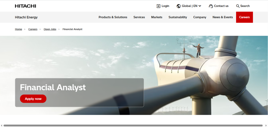 Hitachi Energy Recruitment Drive; Hiring Financial Analyst 