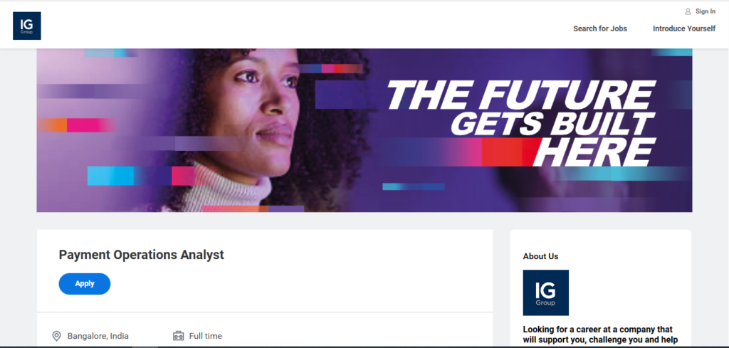 IG Group Recruitment Drive; Hiring Payment Operations Analyst