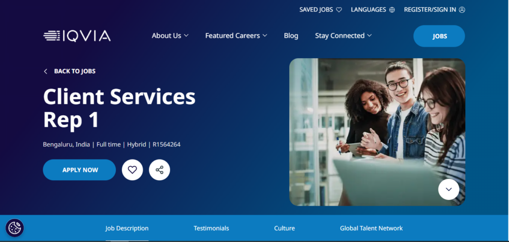 IQVIA Recruitment Drive; Hiring Client Services Rep 1