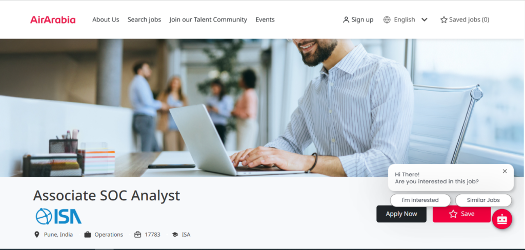 ISA Recruitment Drive; Hiring Associate SOC Analyst