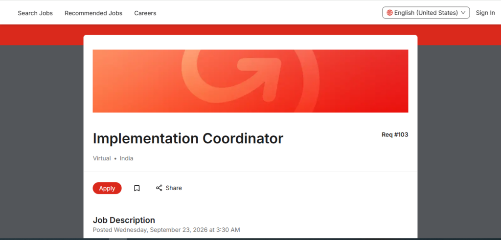 MoneyGram Hiring Implementation Coordinator – Compliance & Operations | Work from Home 2026
