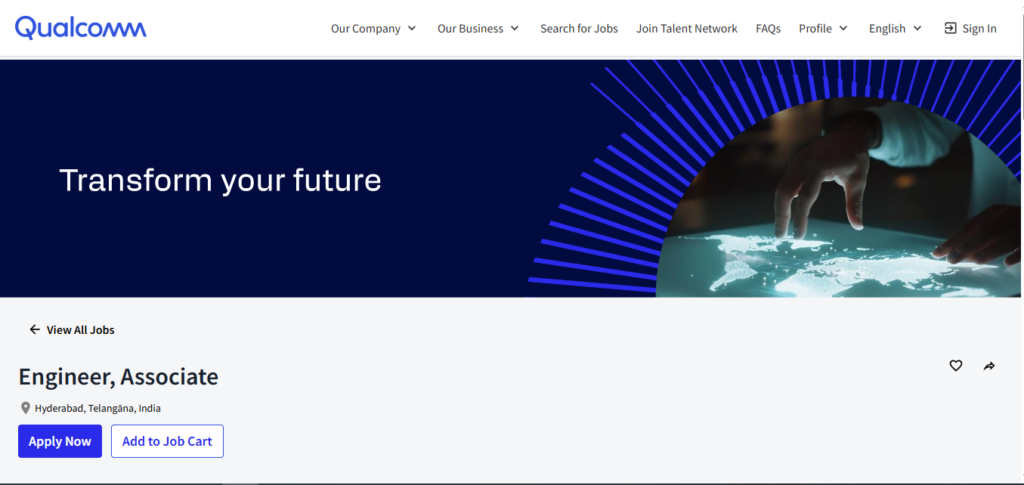 Qualcomm Recruitment Drive; Hiring Associate Engineer 