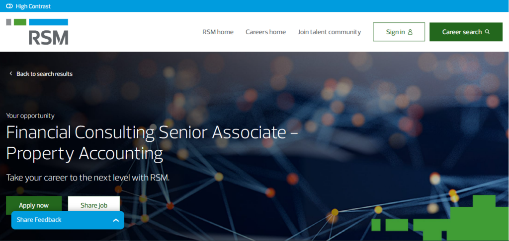 RSM Recruitment Drive; Hiring Financial Consulting Associate