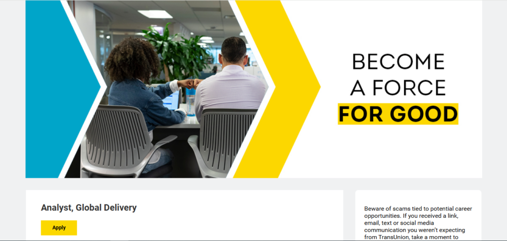 TransUnion Recruitment Drive; Hiring Analyst