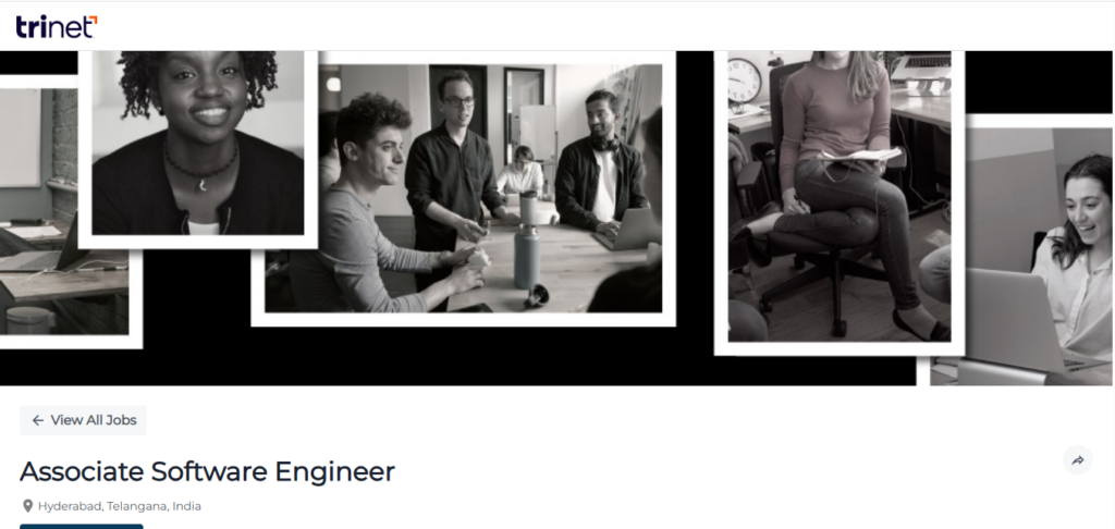 TriNet Recruitment Drive; Hiring Associate Software Engineer