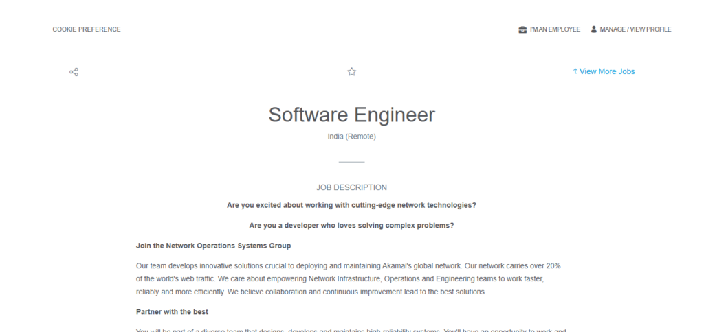 Akamai Hiring Software Engineer | Work from Home 2026