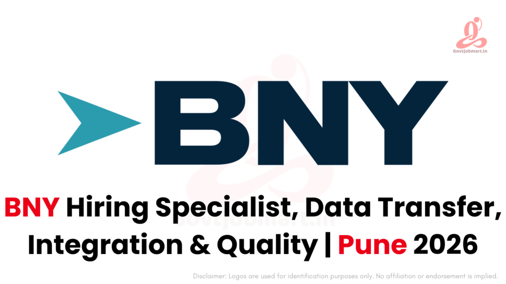 BNY Hiring Specialist, Data Transfer, Integration & Quality | Pune 2026