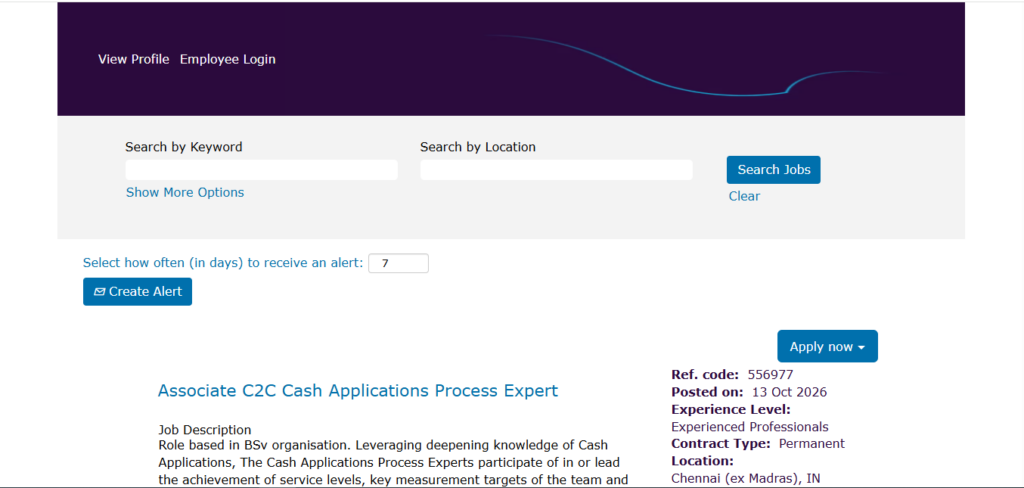 Capgemini Hiring Associate C2C Cash Applications Process Expert | Chennai 2026